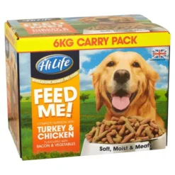 HiLife Complete Moist Menu For Dogs With Turkey, Chicken & Smokey Bacon 6kg