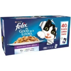 Felix As Good As It Looks Mixed Selection In Jelly Multipack 40x100g
