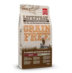 Jollyes Lifestage Cat Grain Free Cat Food, Turkey 2kg