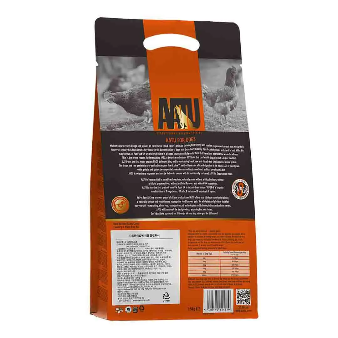 AATU 80/20 Chicken Dog Food 1.5kg - Image 2