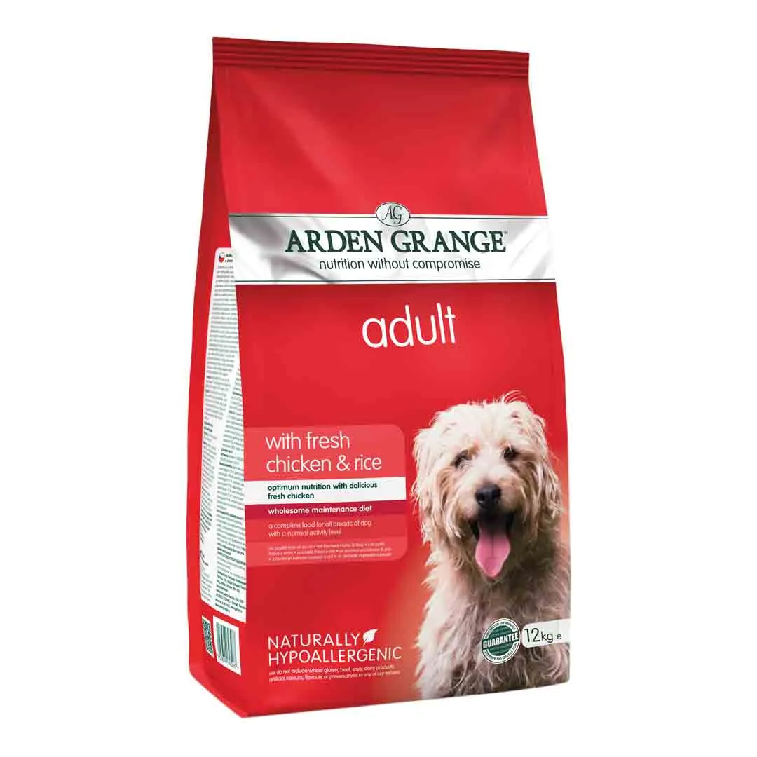 Arden Grange Adult Dog Food With Chicken & Rice 12kg