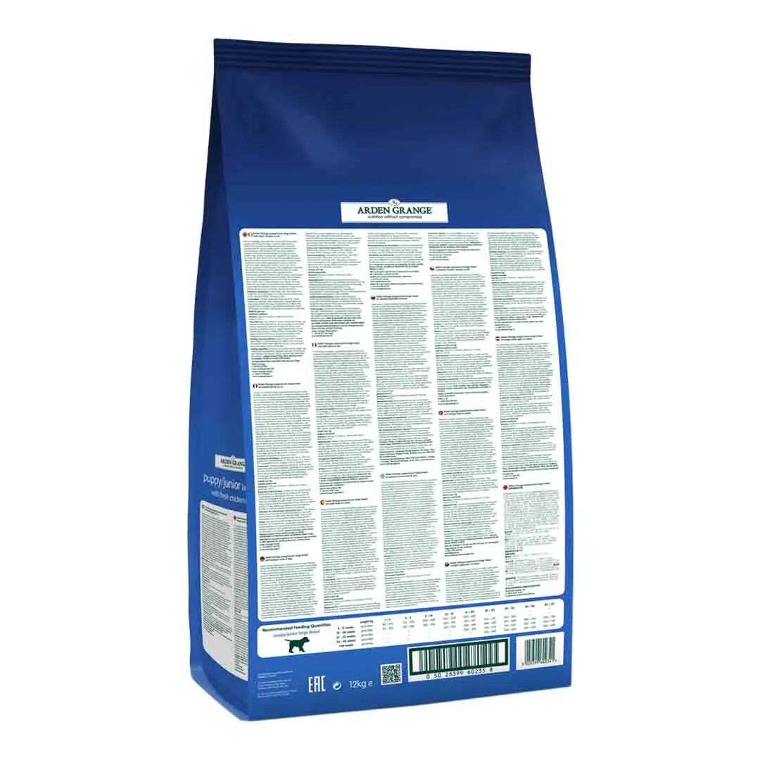 Arden Grange Puppy/Junior Large Breed With Chicken & Rice 12kg - Image 3