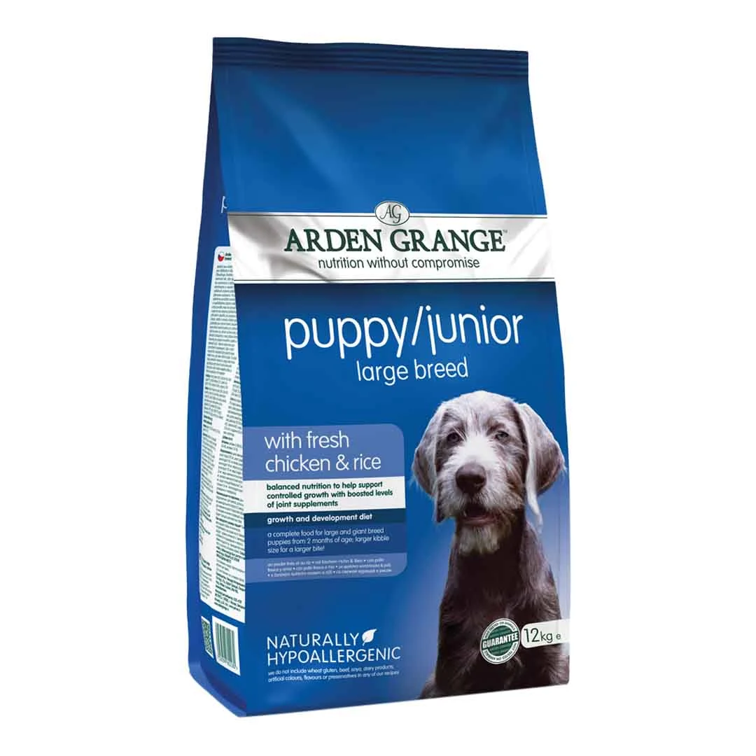 Arden Grange Puppy/Junior Large Breed With Chicken & Rice 12kg