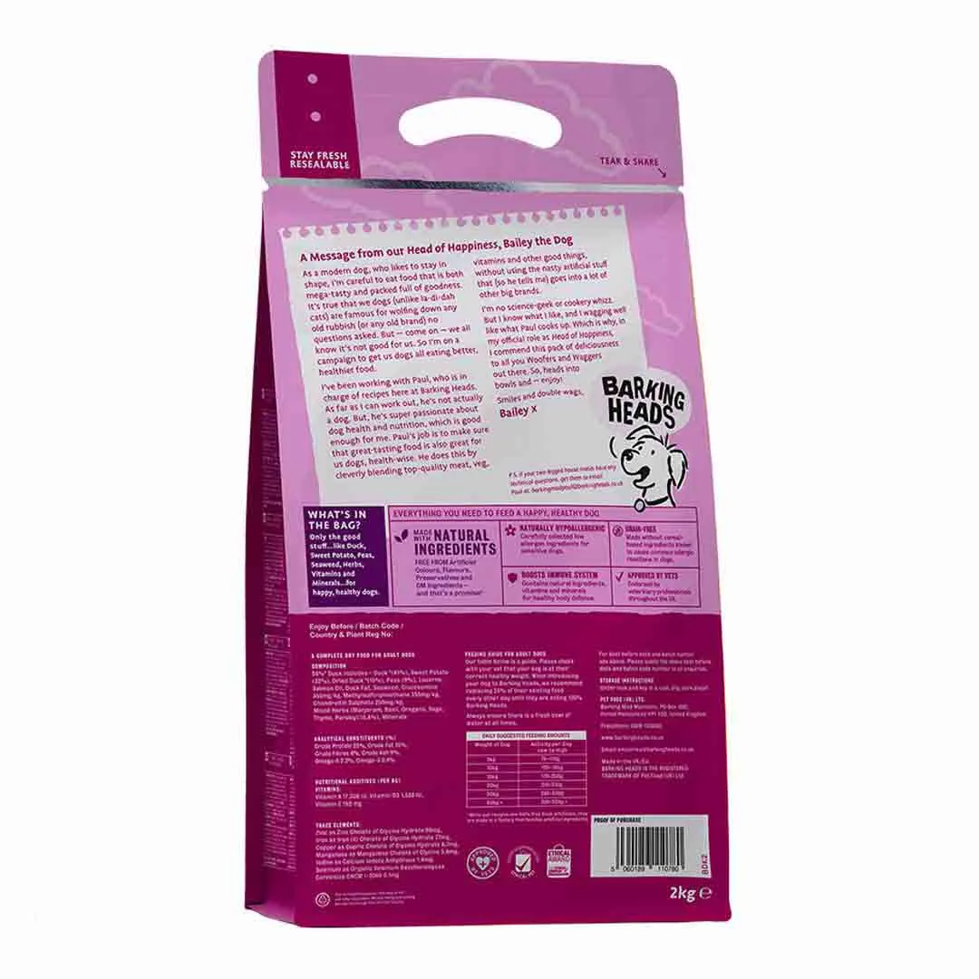 Barking Heads Doggylicious Duck 2kg - Image 2