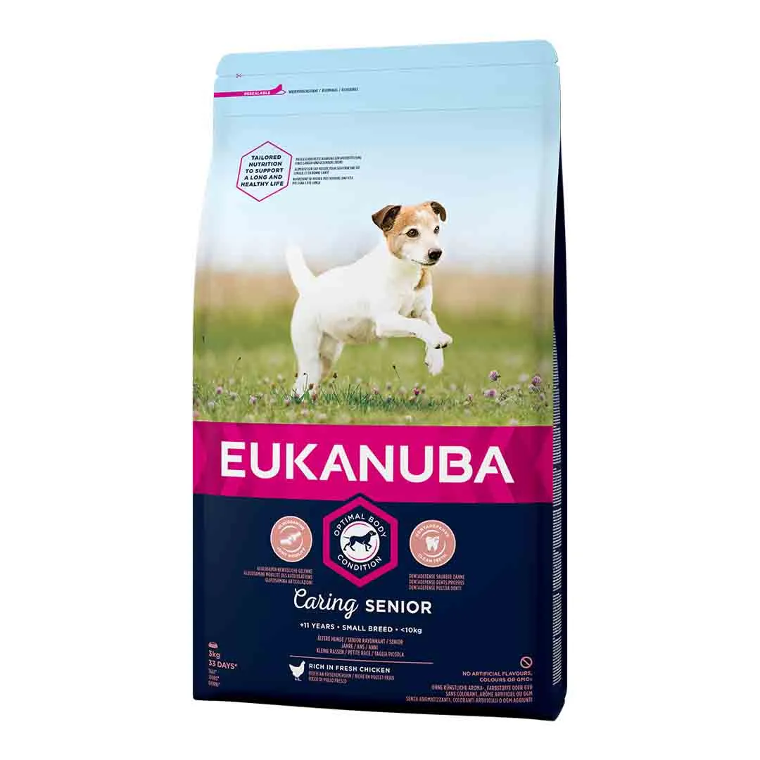 Eukanuba Caring Senior Small Dog Food 3kg - Image 2