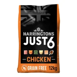 Harringtons Just 6 Chicken & Vegetables Grain Free Dry Dog Food, 12kg