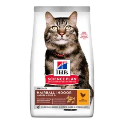 Hills Science Plan Hill's Science Plan Mature Adult Hairball & Indoor Dry Cat Food Chicken Flavour 1.5kg