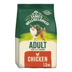 James Wellbeloved Adult Chicken Cat Food 1.5kg