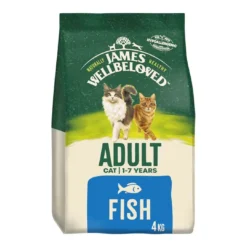 James Wellbeloved Dry Adult Cat Food, Rice & Fish, 4kg