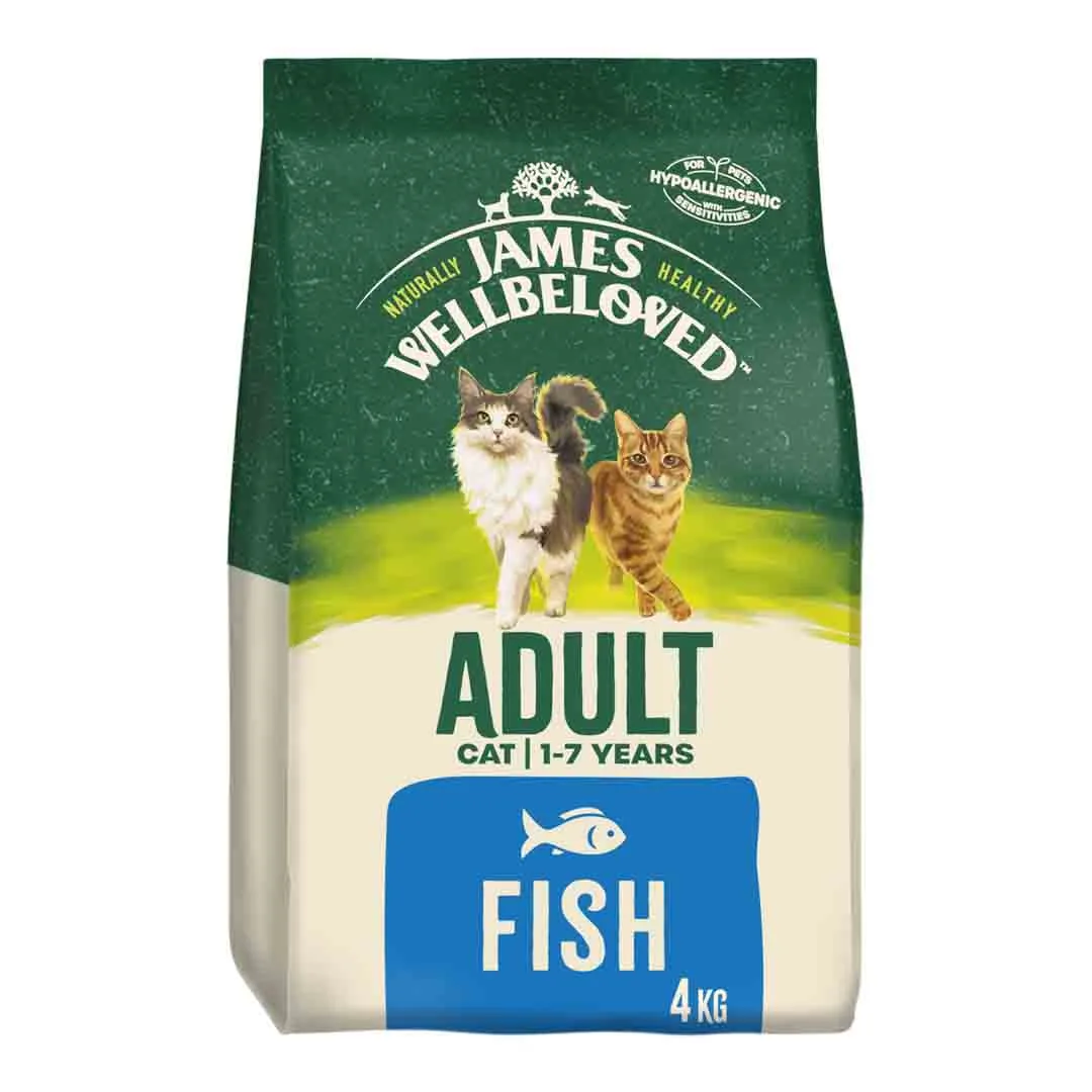 James Wellbeloved Dry Adult Cat Food, Rice & Fish, 4kg