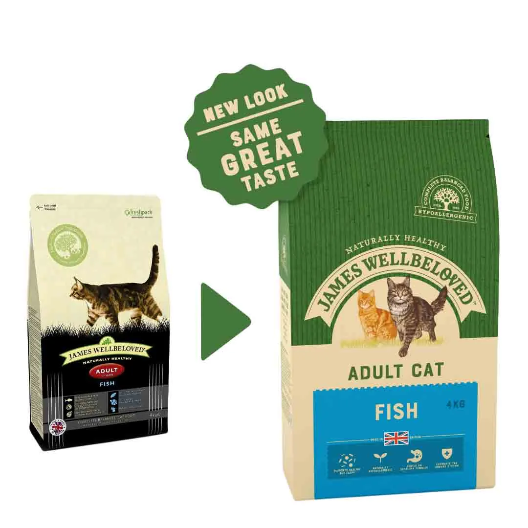 James Wellbeloved Dry Adult Cat Food, Rice & Fish, 4kg - Image 3