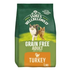 James Wellbeloved Cat Adult Dry Food, No Cereal Turkey & Vegetables 1.5kg