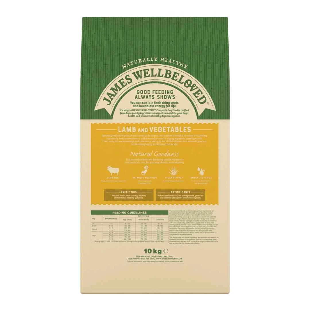 James Wellbeloved Dog Adult Cereal Free Lamb & Vegetables 10kg - Image 4