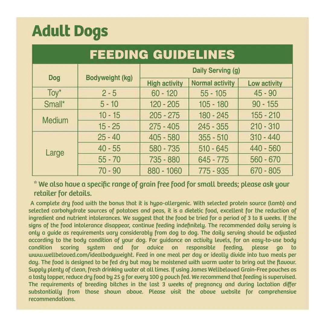 James Wellbeloved Dog Adult Cereal Free Lamb & Vegetables 10kg - Image 7