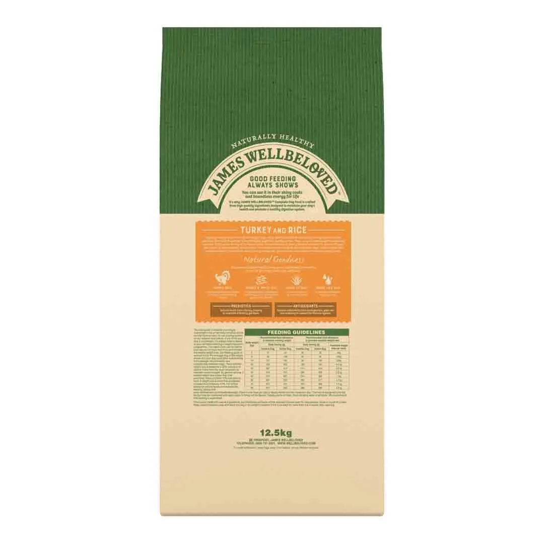 James Wellbeloved Dog Light Turkey & Rice 12.5kg - Image 3