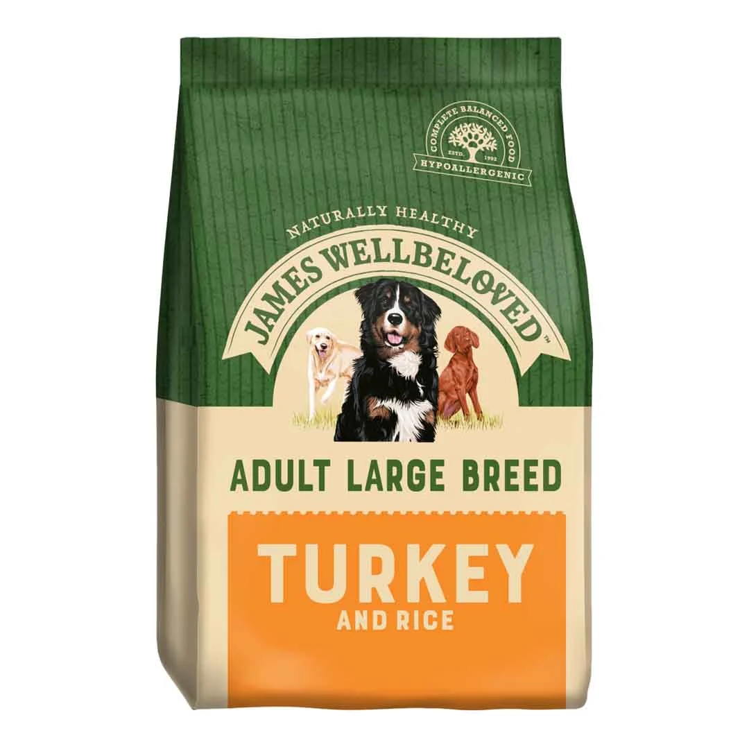James Wellbeloved Dog Large Breed Adult Turkey & Rice 15kg