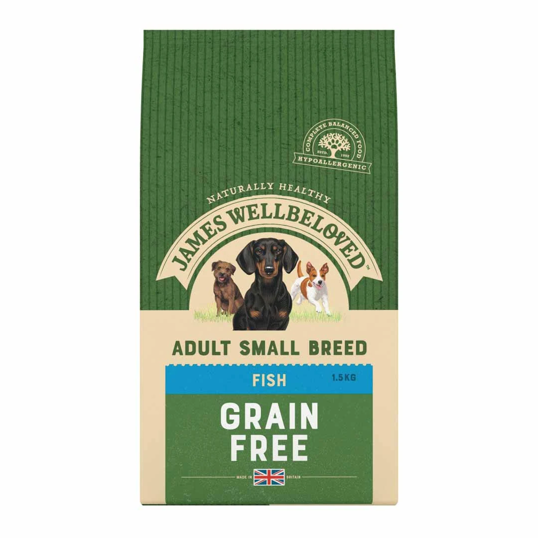 James Wellbeloved Adult Small Breed Fish & Vegetable Grain Free 1.5kg