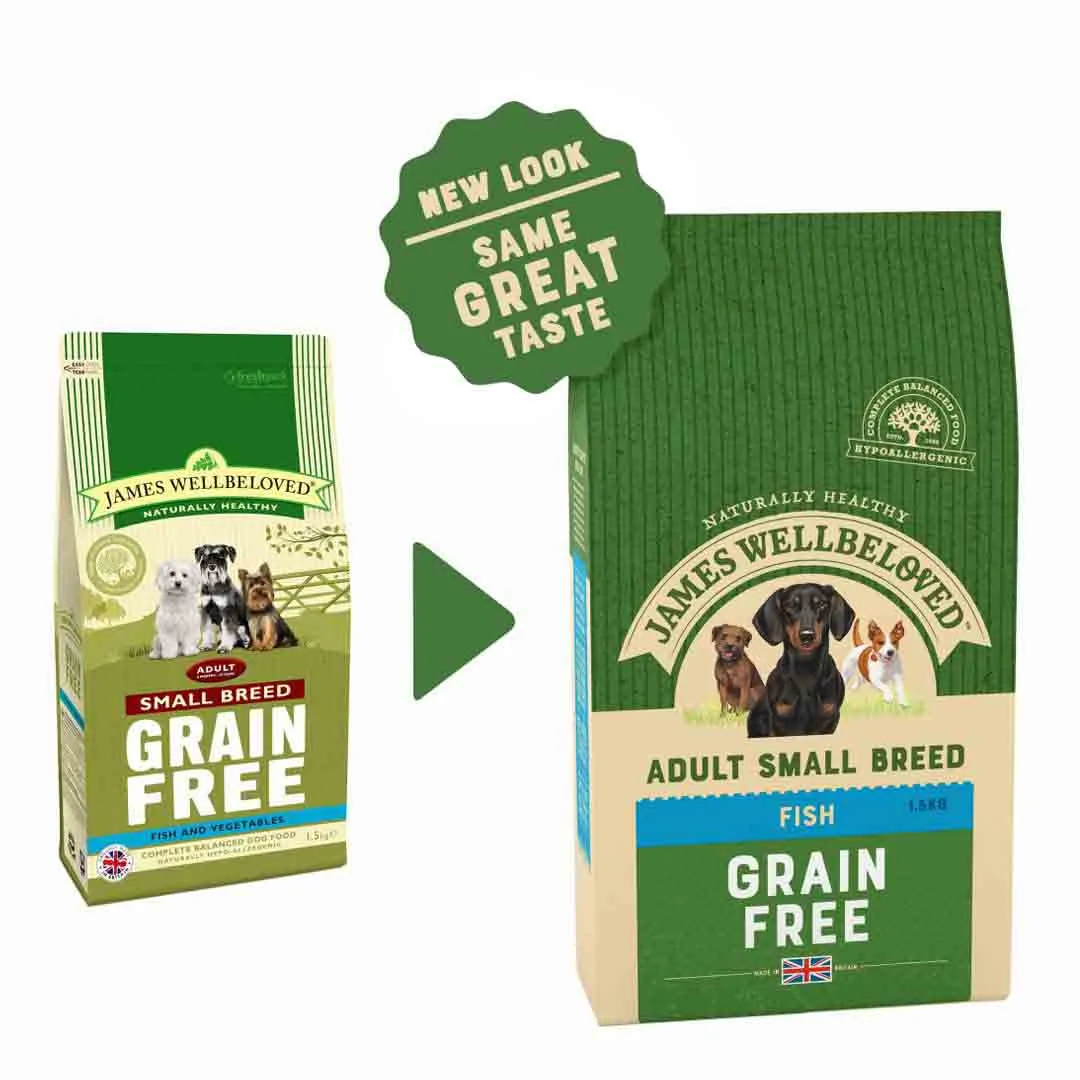 James Wellbeloved Adult Small Breed Fish & Vegetable Grain Free 1.5kg - Image 2