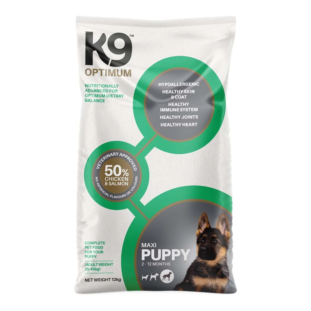 K9 Optimum K9 Puppy Maxi Dry Food Chicken 12kg