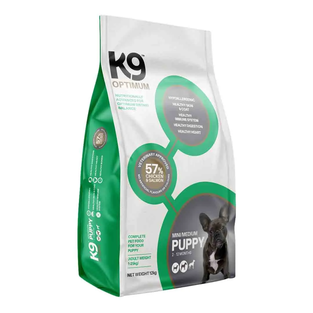 K9 Optimum K9 Puppy Mini/Medium Chicken 12kg - Image 2