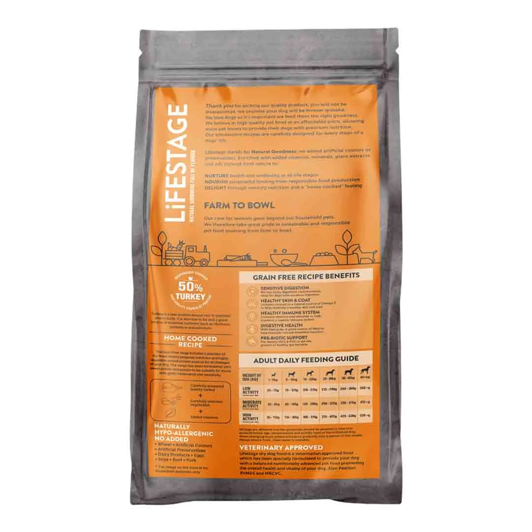 Lifestage Grain Free Turkey With Sweet Potato & Cranberry 12kg - Image 2