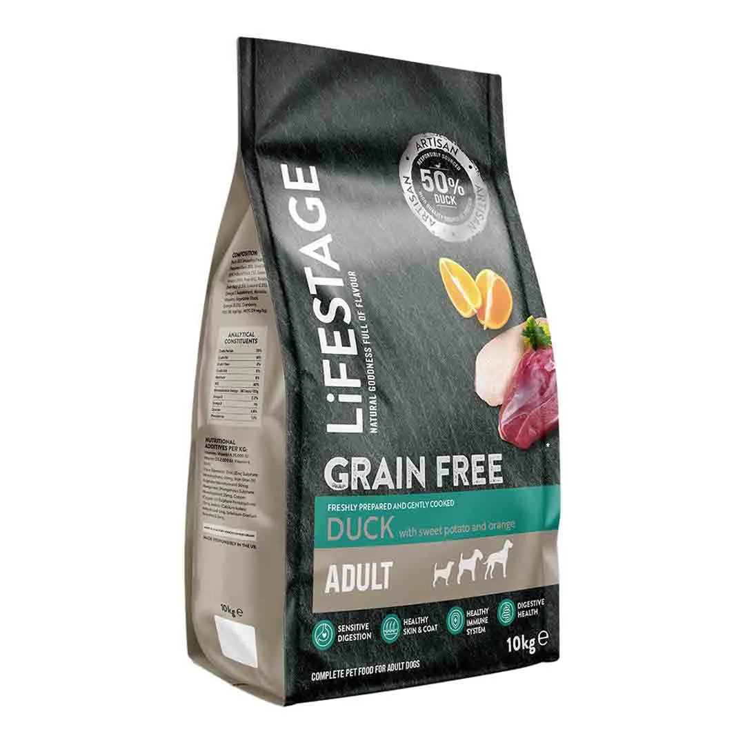 Lifestage Adult, Grain Free Duck With Sweet Potato And Orange, 10Kg - Image 2