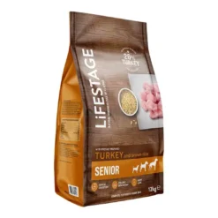 Lifestage Senior Dog Turkey & Brown Rice 12kg