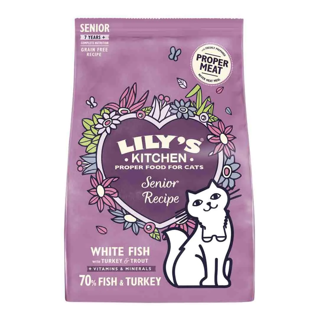 Lilys Kitchen Lily's Kitchen Senior Cat Recipe With White Fish And Turkey, 800g