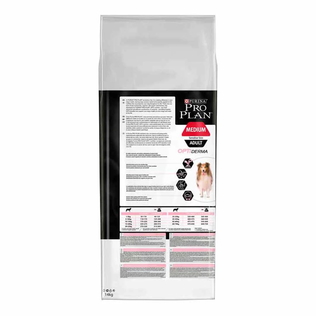 Pro Plan Dog Medium Sensitive Skin Salmon 14kg - Image 2