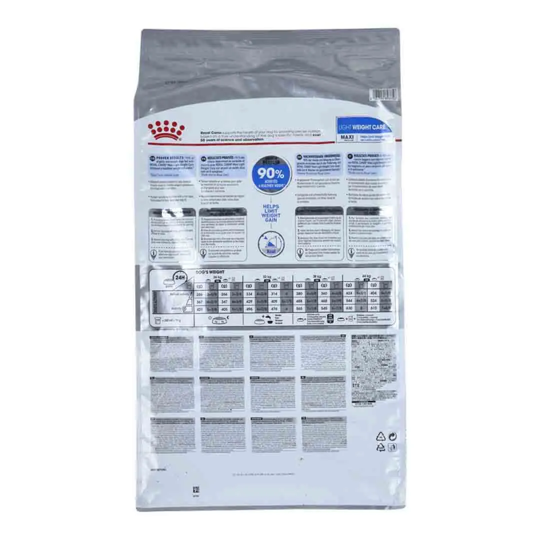 Royal Canin Maxi Light Weight Care Adult Dry Dog Food 10kg - Image 2