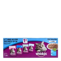 Whiskas Pouch Adult Fish Jelly 40x100g