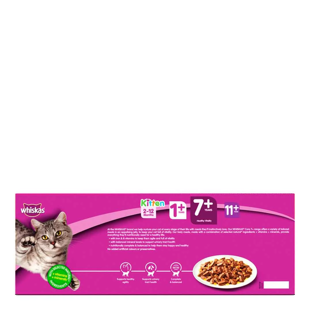 Whiskas 7+ Poultry Selection In Jelly, 40x100g - Image 4